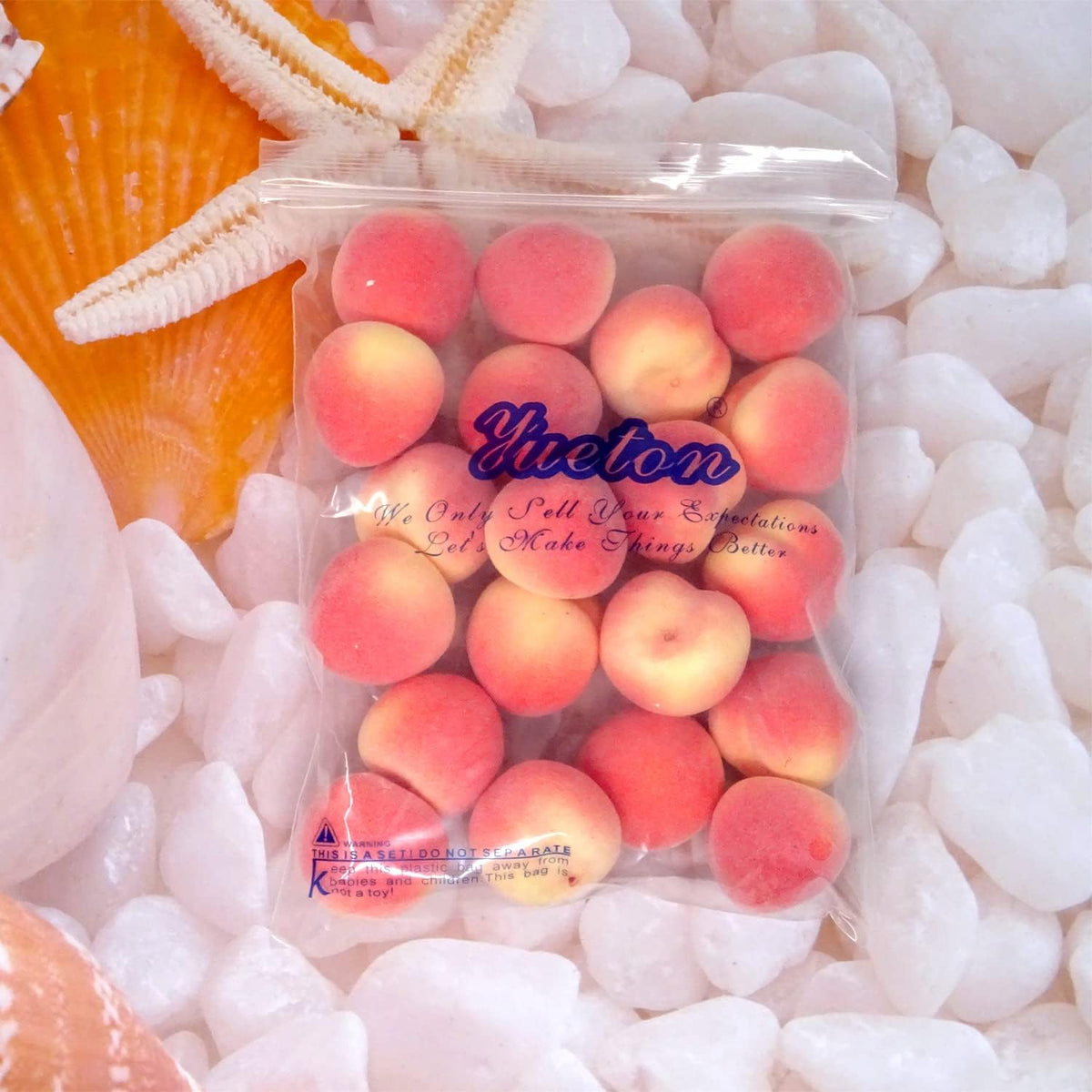 20PCS Mini Lifelike Artificial Peach Realistic Fake Fruit Peach Simulation Fruit Model Props for Home, Garden, Display Cabinet, Photography, Christmas, Harvest Festival Decoration