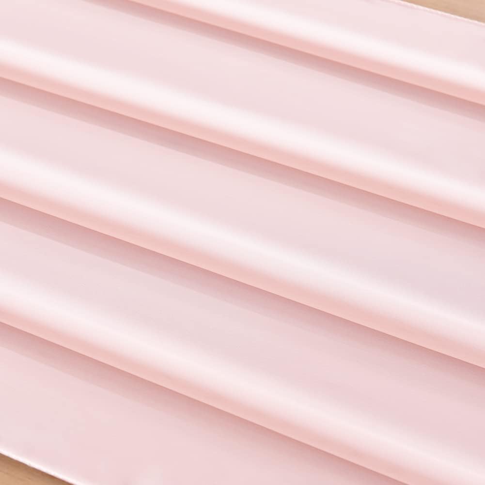 Pink Chiffon Table Runner Fall Boho Wedding Birthday Party Decor