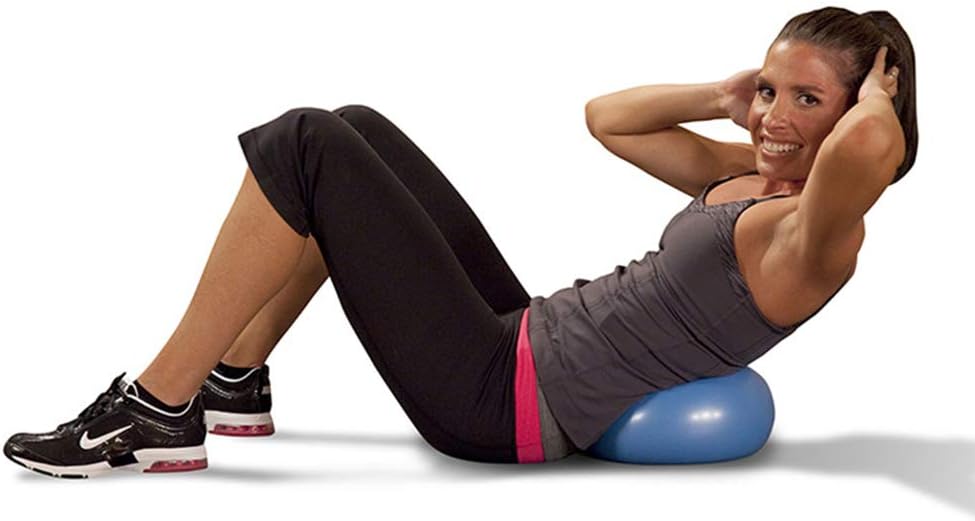 PVC Yoga Ball Mini Fitness Ball 25cm Explosion Proof Non Slip Balance Exercise for Home Office Gym Workouts Strengthen Core Improve Flexibility Lightweight Portable (Pink)