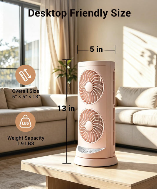 Personal Tower Cooling Fans that Blow Cold Air,25dB Quiet Fan with 24ft/s