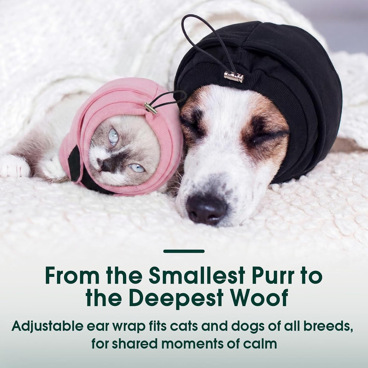 Dog Ear Muffs Noise Protection, Ear Wrap for Dogs Noise Cancelling