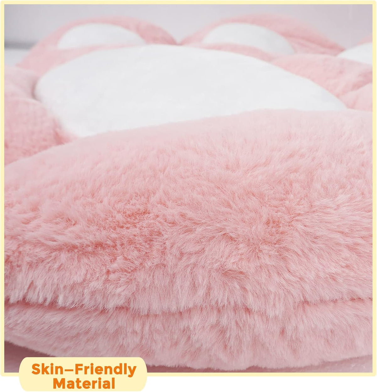 Cat Paw Cushion for Computer and Gaming Chairs 23.6"x27.6" Pink