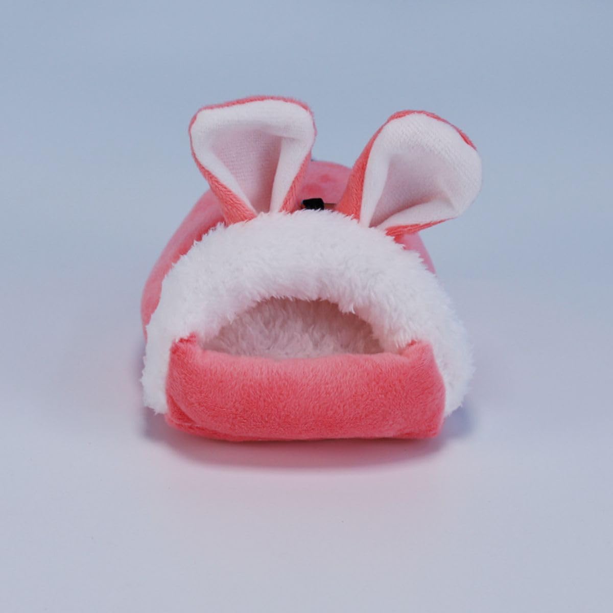 Hamster Bed,Winter Warm Cozy House Hideout, Cage Nest Accessories for Sugar Glider Golden Hamster (Pink,Small)