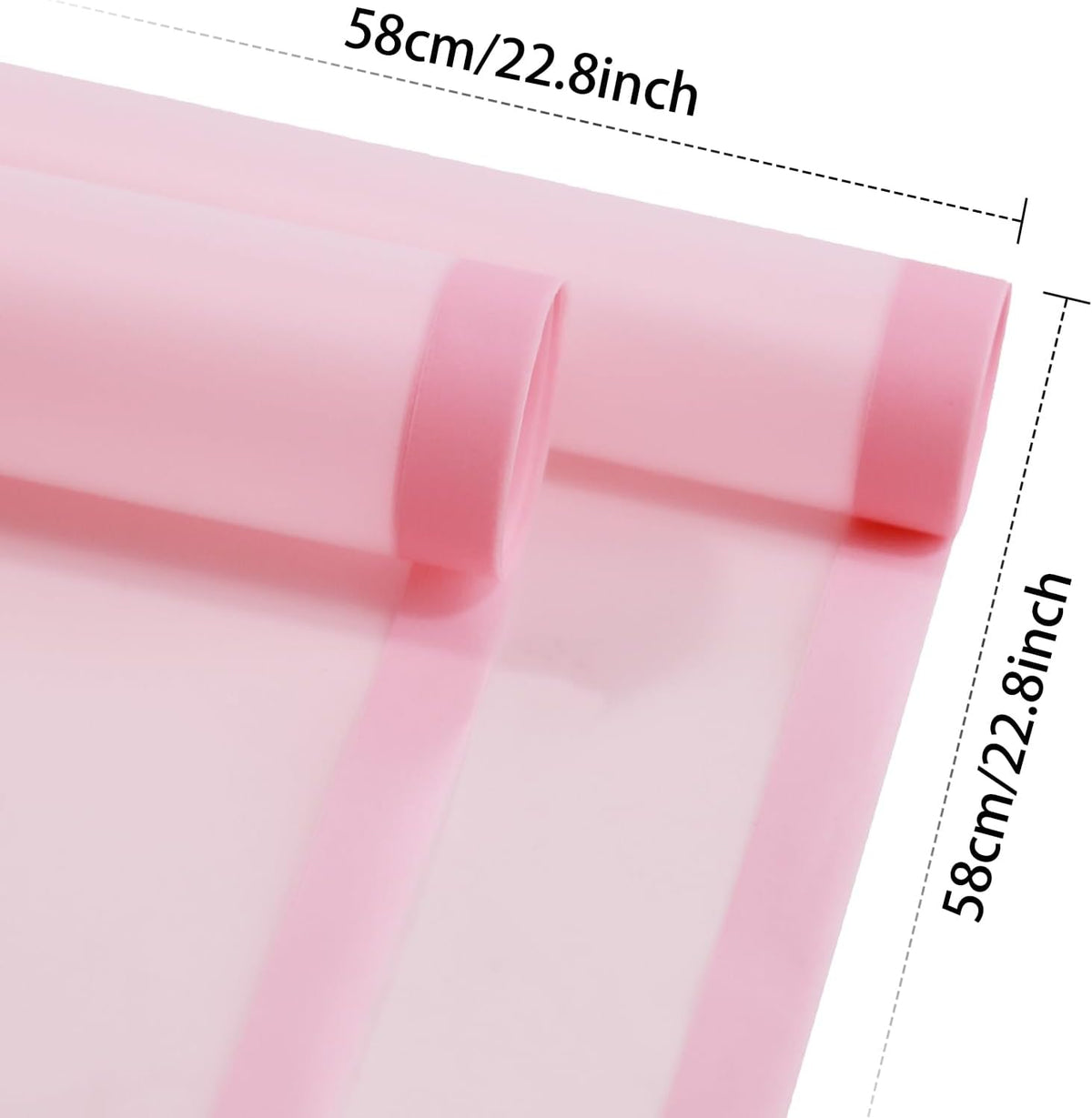 20 Sheets Flower Bouquet Wrapping Paper Floral Korean Pink