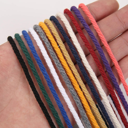 Light Pink Macrame Cord 3mm x 109Yards,Colored Cotton Rope Colorful Cotton Cord Soft Craft Cord Twine for Wall Hanging Plant Hangers Crafts Decorative Projects