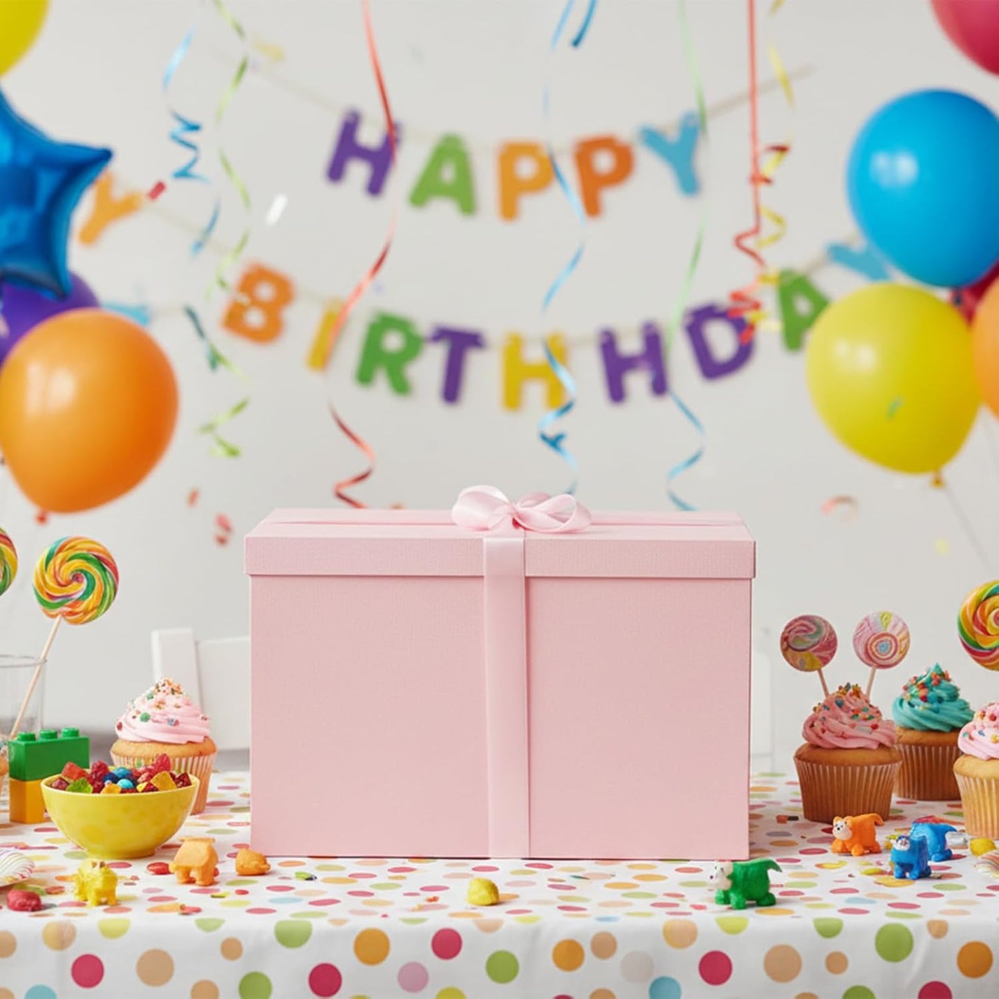 Extra Large Gift Box,17x11x11 Inches Pink Gift Boxes with Lids for Presents,11-inch Deep Gift Box for Wrapping Gifts.Ideal for Birthday,Weddings,Anniversary,Christmas or Business.