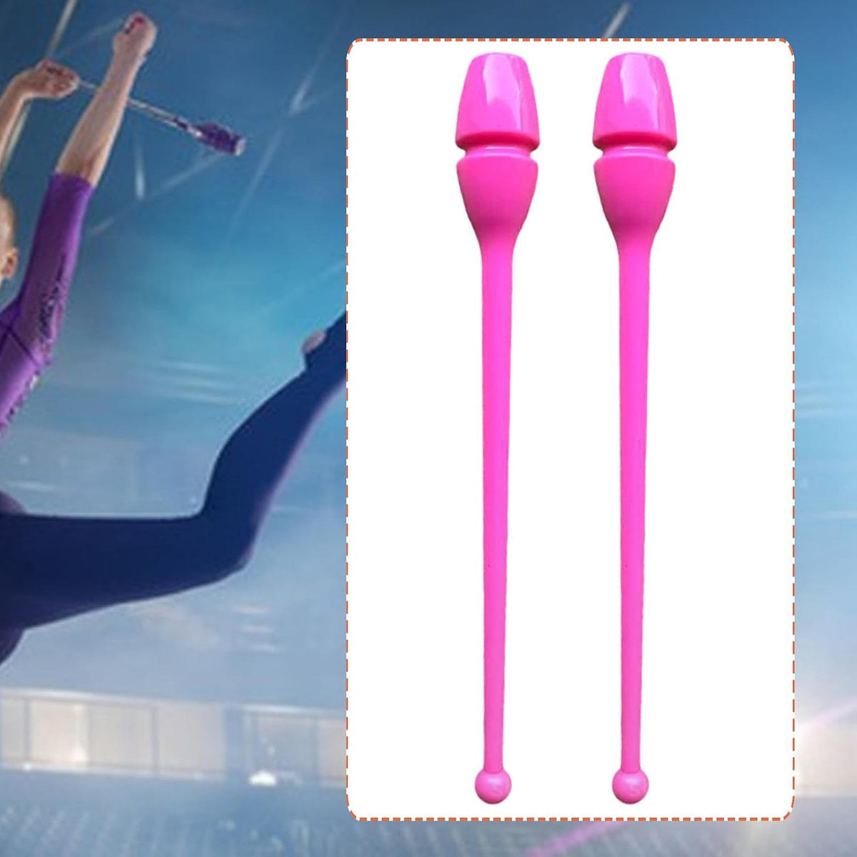 2 Rhythmic Gymnastics, 44 Cm Exercise, Gymnastics Training Equipment for The Stage