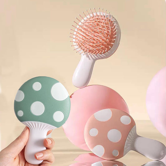 Small Dog Grooming Brush,Mushroom Shaped Puppy Brush Detangling Dog Hair Brushes for Wet or Dry - Perfect for Shih Tzus,Yorkies,Maltipoos - Ideal Puppy Hair Brushes for Maltese Small Breeds (Pink)