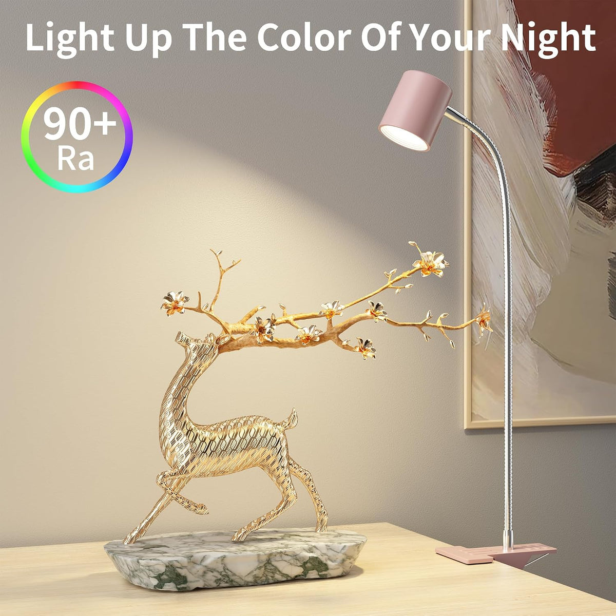 Desk Lamp,USB Clip On Light with 3 Color Modes,LED Reading Lamp