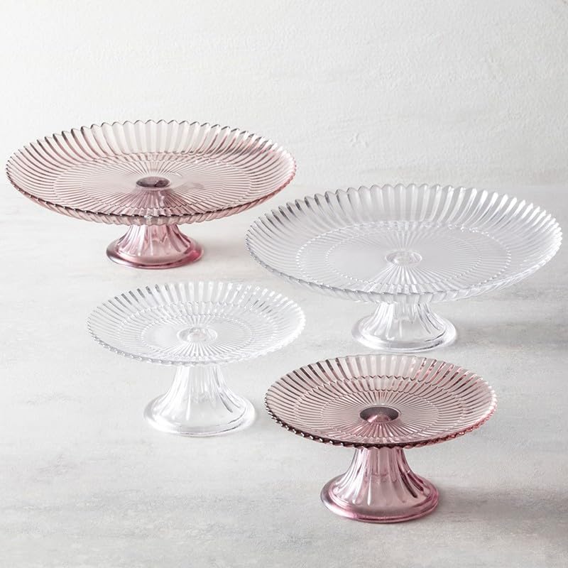 Archie Serveware, Large Cake Stand, 13", Pink