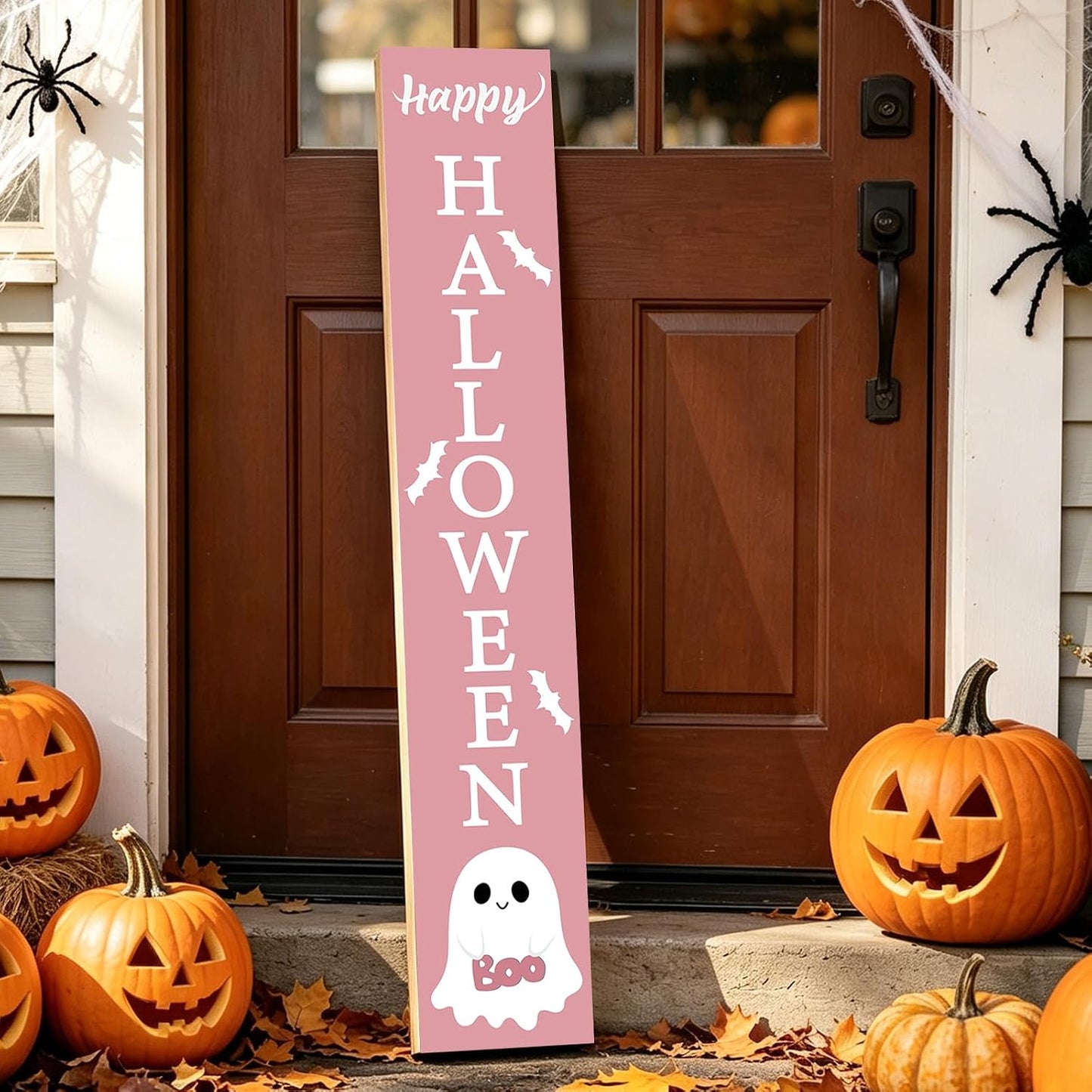 Halloween Porch Decor Door Decorations Outdoor Wooden Porch Sign 46.8 Inch
