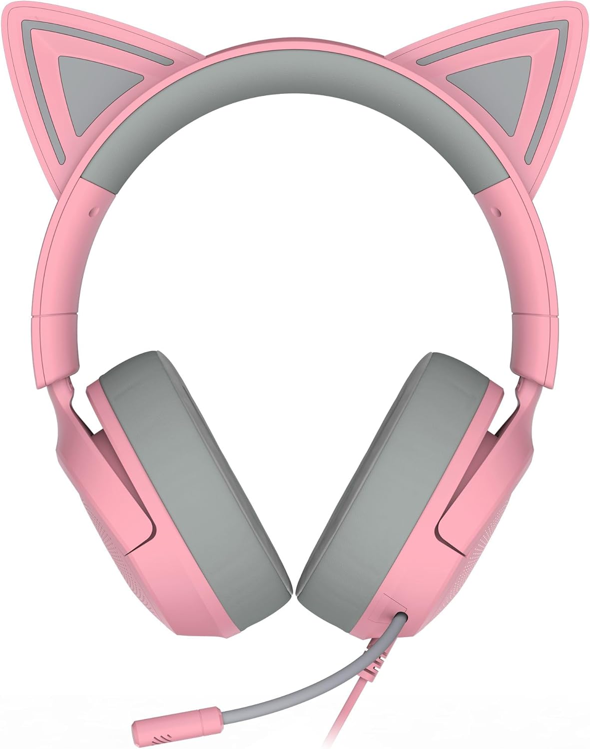 Razer Kraken Kitty V3 X Wired Gaming Headset: Kitty Ears - HyperClear Cardioid Mic - 40 mm Drivers - 7.1 Surround Sound - Cross-Platform via 3.5mm PC, PS5, Xbox, Switch 2 - Pink (Renewed)