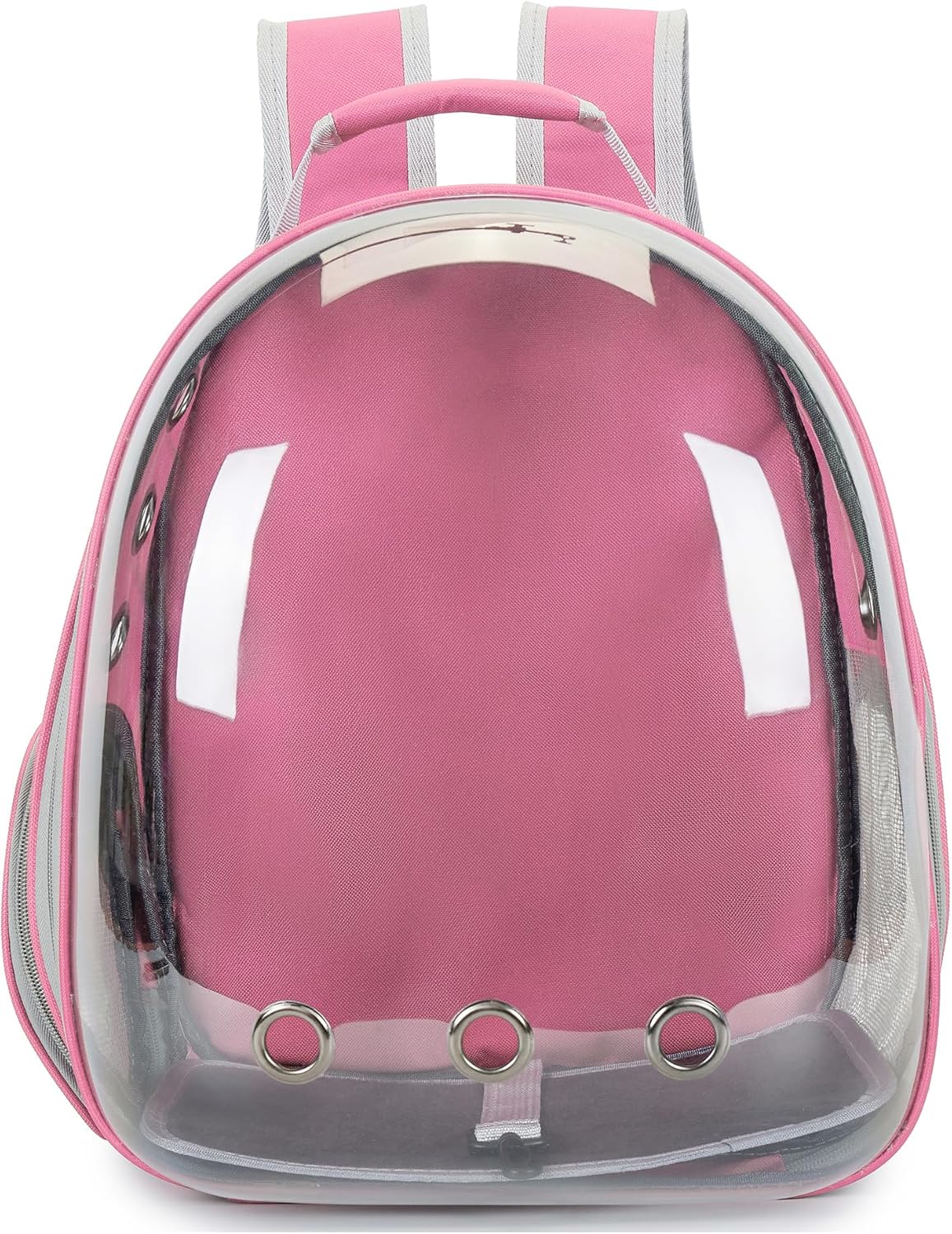 Cat Backpack Carrier Bubble Carrying Bag (Pink)