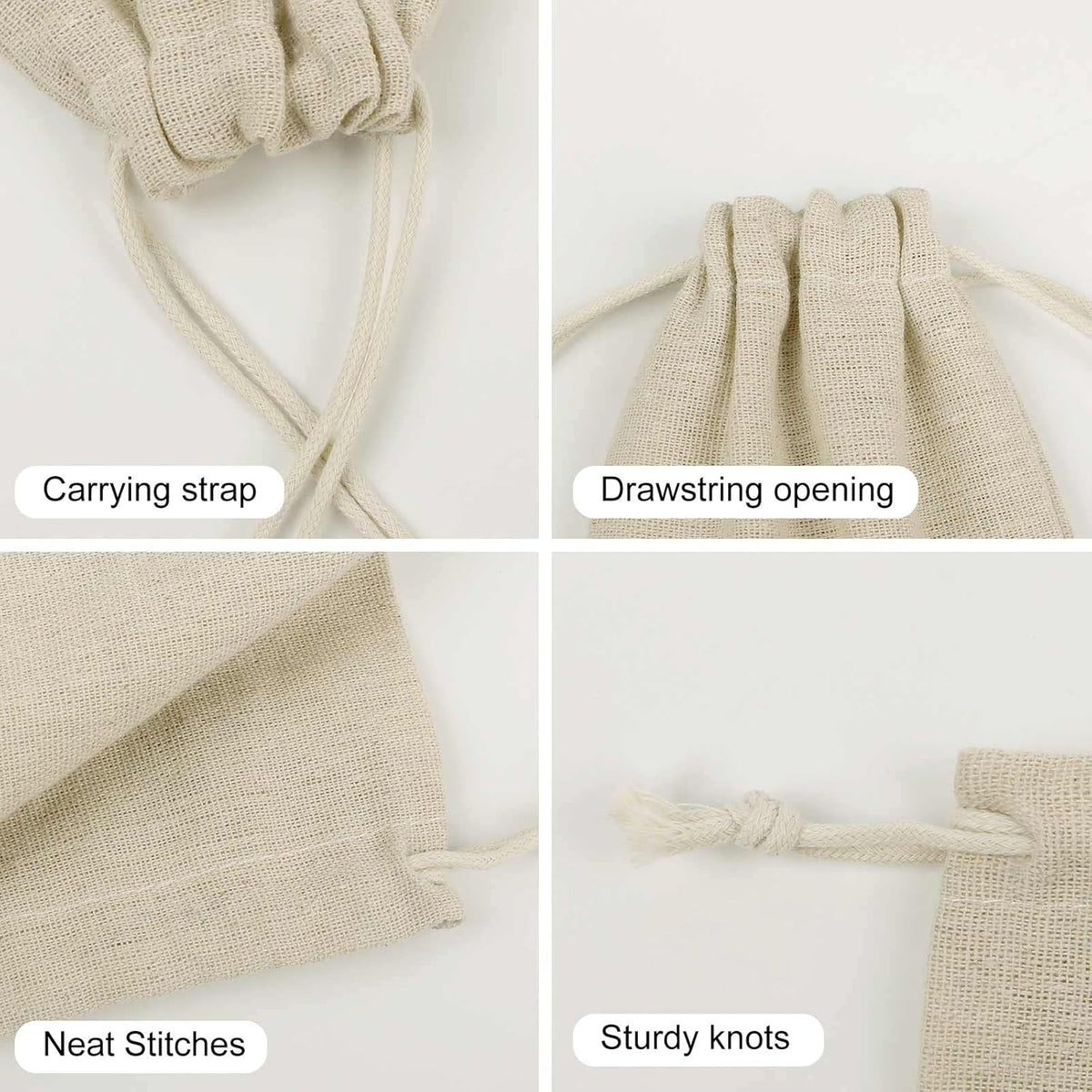 8 Pack Pink Peach Burlap Bag 6.7"x4.9", Natural Cotton Linen Drawstring Bags Reusable Rustic Gift Bag Cute Sachet Bags Small Jewelry Pouch for Party Supplies Daily Storage