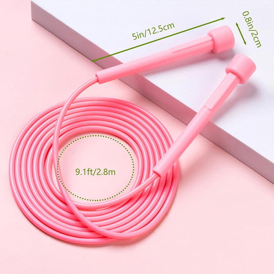 2 Pack Adjustable Jump Rope, Tangle-Free Skipping Rope for Women Men, Lightweight Speed Rope, Workout Exercise Rope for Fitness Boxing Adult Gym Outdoor Beginner