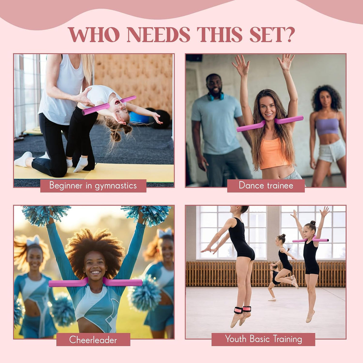 Gymnastics Training Set with Shoulder Trainer for Kids