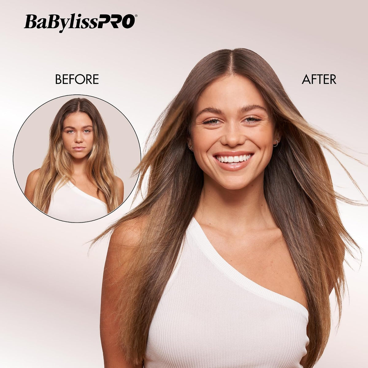 BabylissPRO Nano Titanium Ultra-Thin Hair Straightener, Professional Flat Iron, 5-Inch Extended Plates for Faster Straightening, for All Hair Types