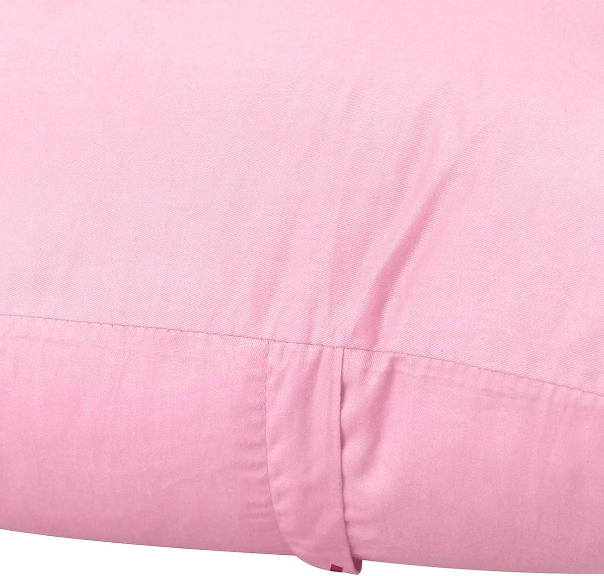 4-Pack 100% Cotton Solid Decorative Throw Pillow Covers 18x18 Pink