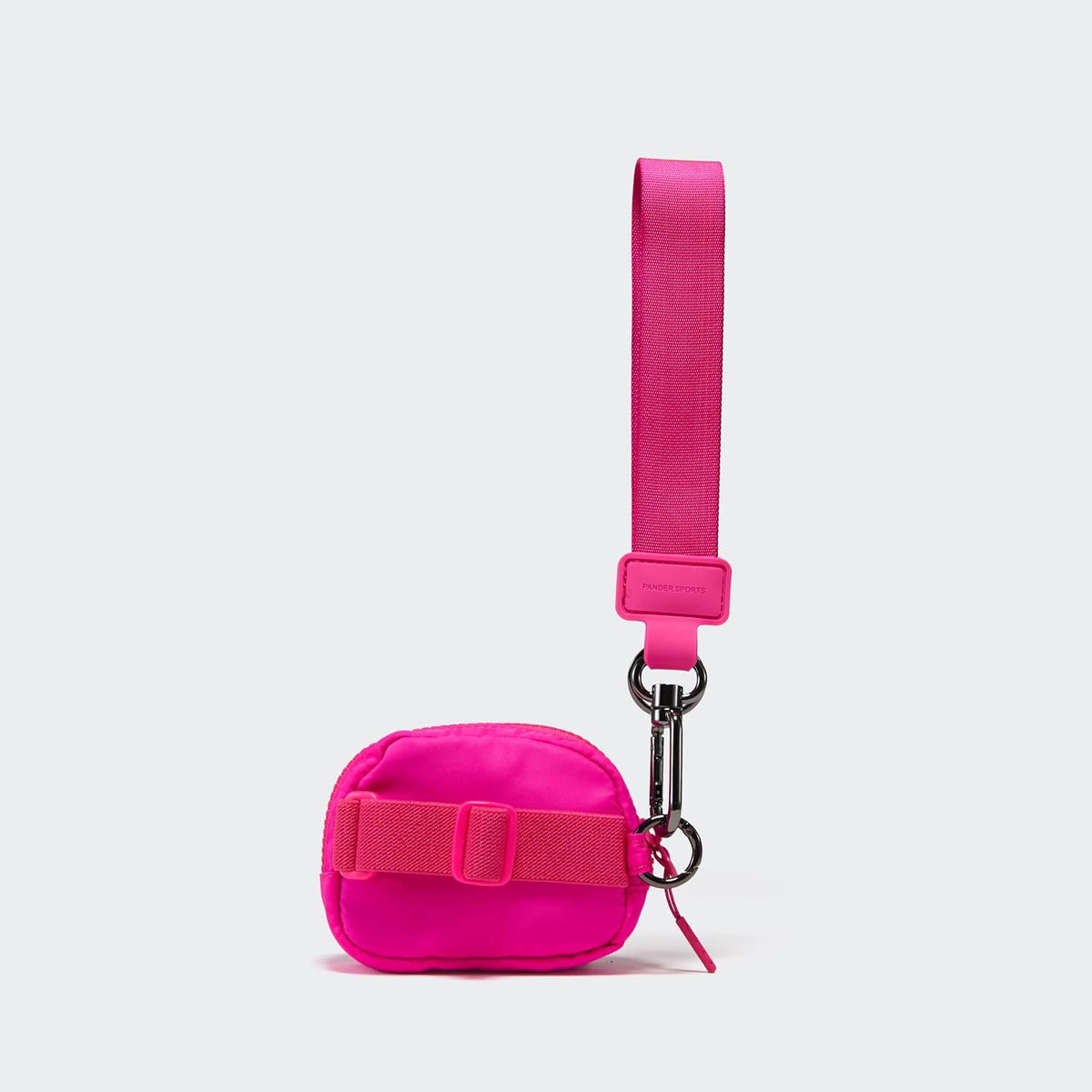 Wrist Strap & Mini RFID Blocking Wallet Combo – Stylish, Compact, and Versatile Accessory Set - Sonic Pink