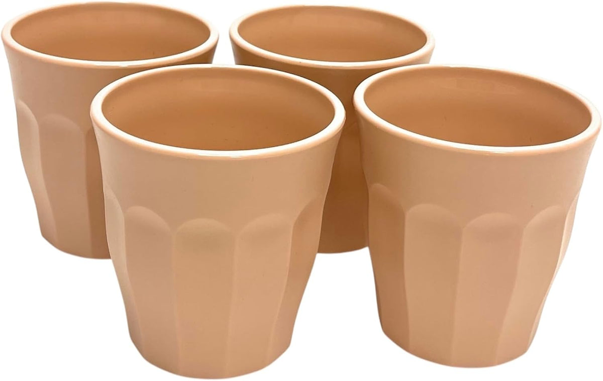 Home Unbreakable Cups and Tumblers 4pk (Bold Collection) (Peach, Cup 175ml (5oz))