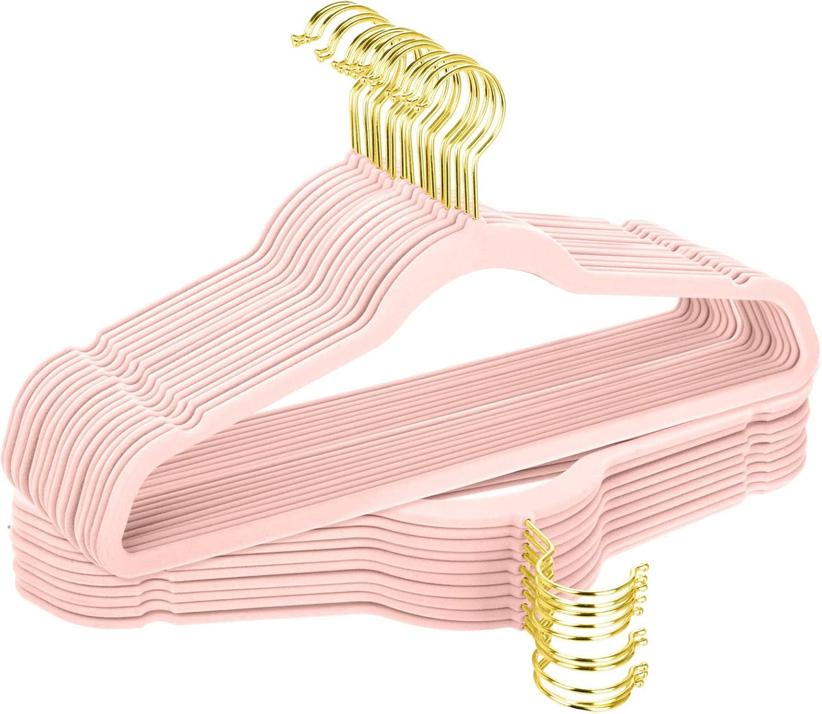 36 Pack Velvet Clothes Hangers with Gold Hooks,Space-Saving