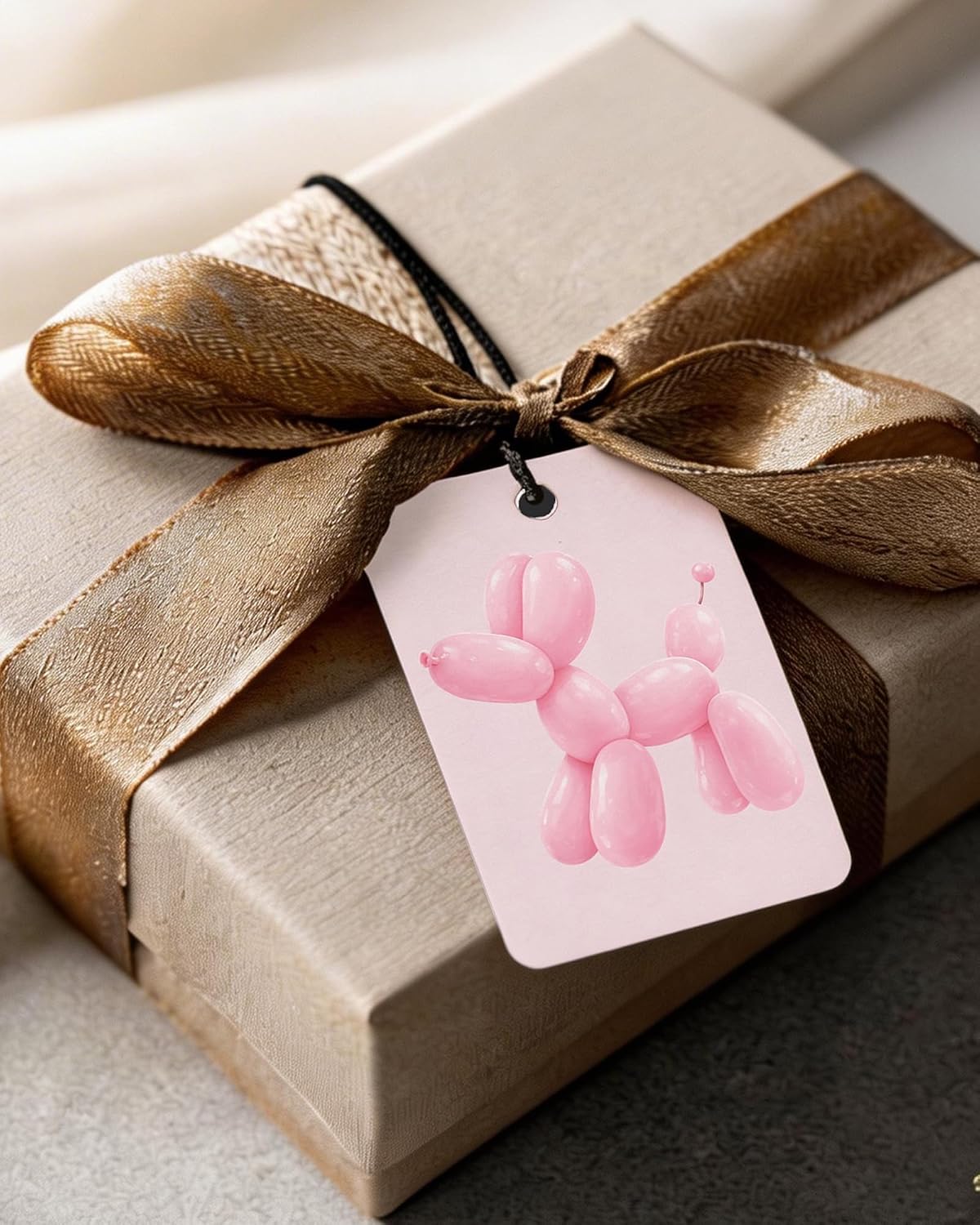 Coquette Pink Bow Orange Citrus Car Air Freshener 4pcs, Pink Girly Preppy Cute Balloon Dog Disco Ball Hanging Scents Car Accessories Interior Mirror Decor for Women