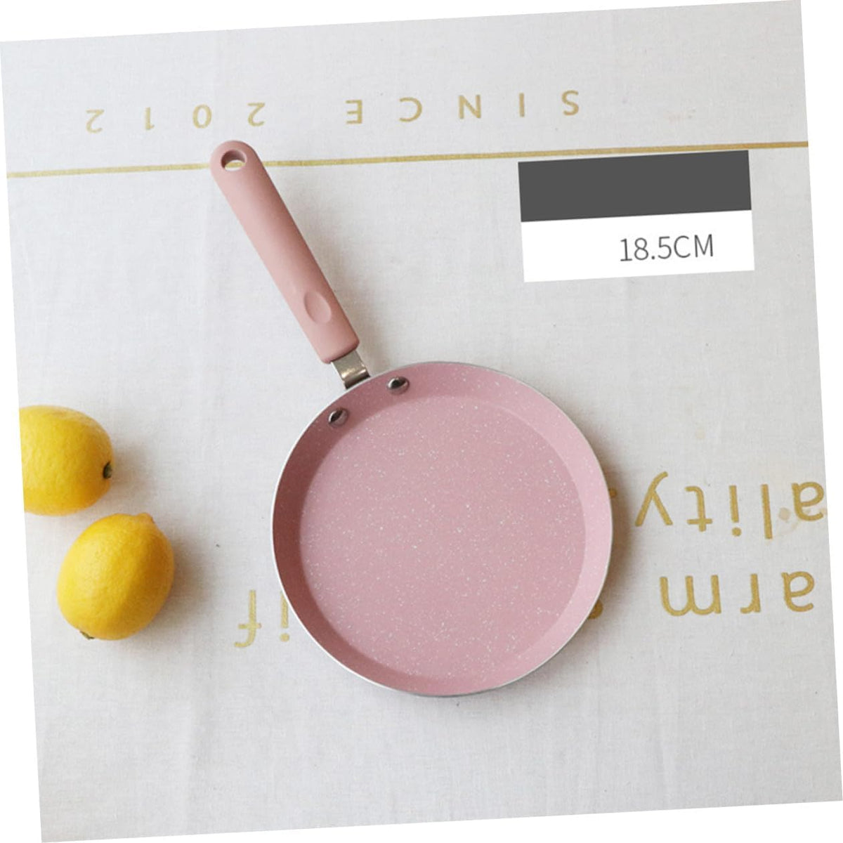 Aluminum 8-inch Non-stick Frying Pan for Omelette and Pancake, Pink Coating, Lightweight Kitchen Gadget for Home and Restaurant Cooking