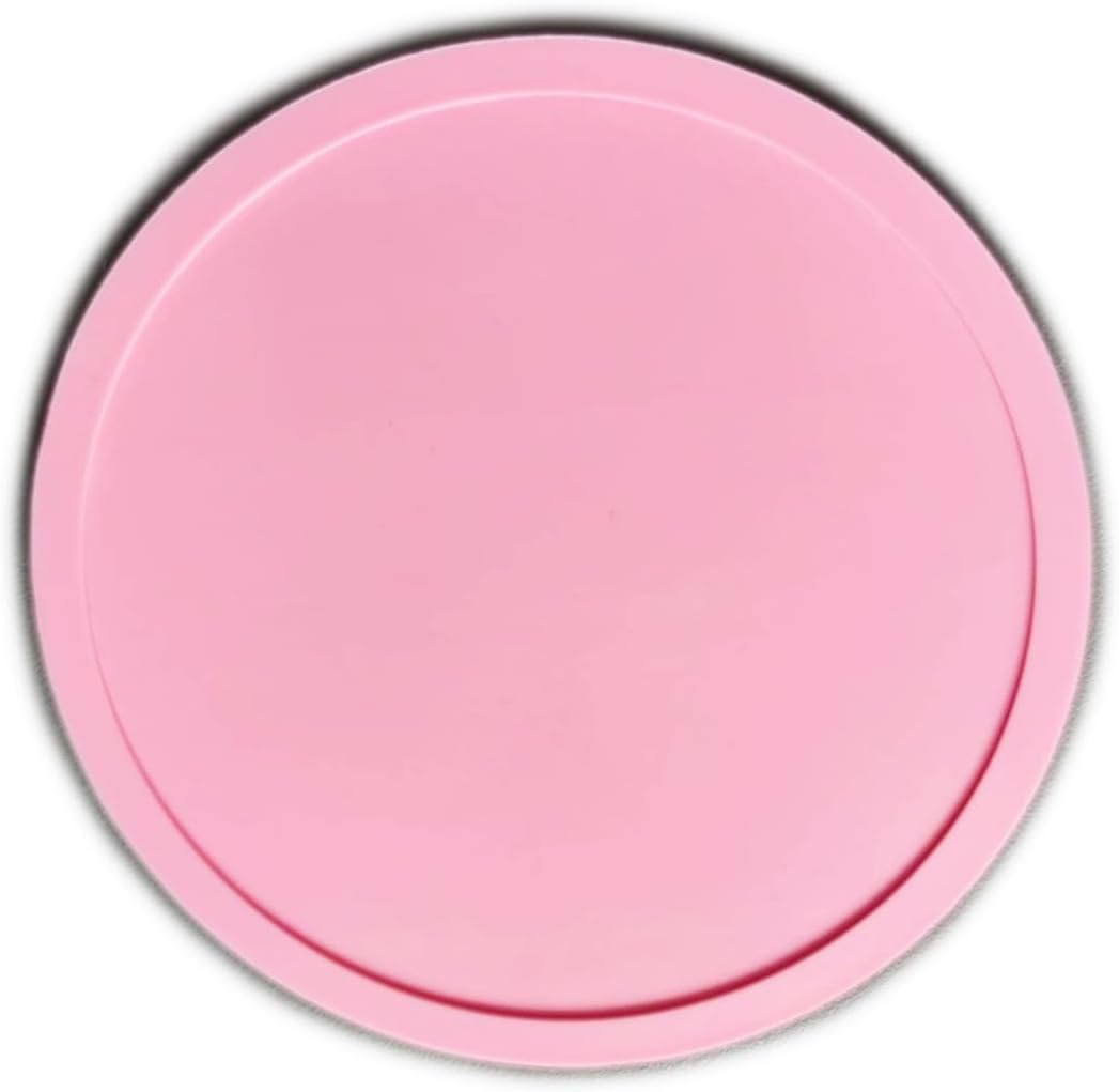 6 Pieces Silicone Coasters, Round Cup Coaster for Drinks Beer, Coffee Coasters for Table, Desk, Kitchen, Office, Bar Furniture Protection and Decor, Couple Cup Pads for Party Pink and Blue