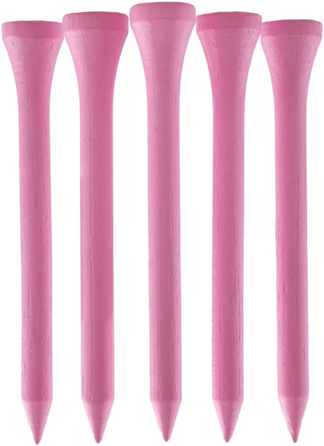 Bamboo Golf Tees 70mm | Pack of 50 & 100 | Multiple Colour Options | Premium Durable Bamboo Golf Tees