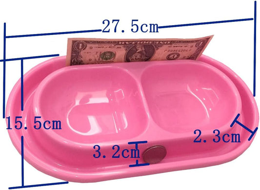 Cat Kitten Dish Dog Puppy Feeder Pet Bowl 3 Colors New Pink