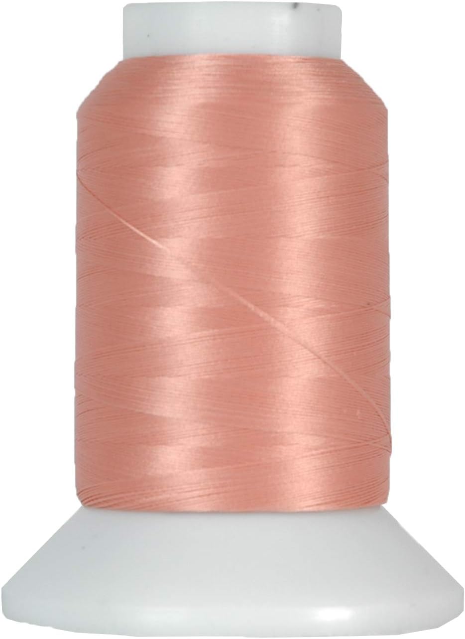 Wooly Serger Thread, Nylon 1000m, Peach 9198 | Stretchy textured nylon serger thread for knits, swimwear, lingerie and soft seams. Great for loopers and coverstitch.