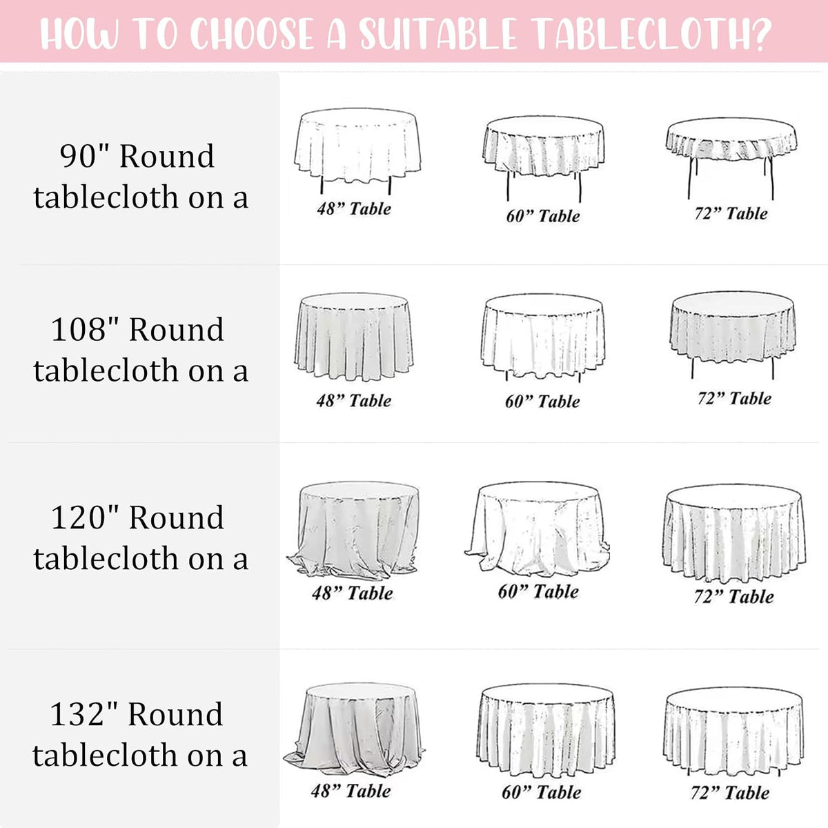 8 Pack Premium Round Tablecloth 90 Inch Pink Round Table Covers Bulk Washable Polyester Fabric Round Table Clothes for Wedding Party Reception Banquet Buffet Restaurant (Pink, 90 Inch)