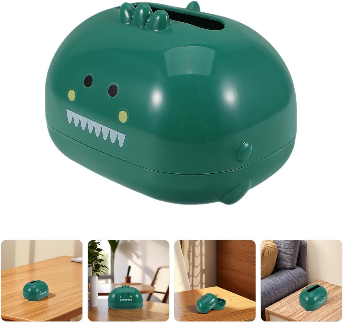 Dinosaur Shaped Tissue Box Holder 2pcs Plastic Desktop Storage