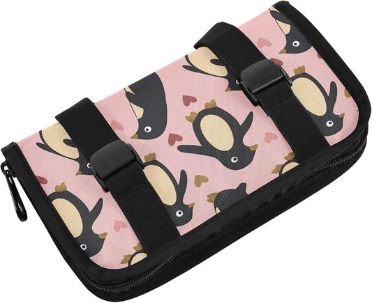 Hanging tissue holder for car visor Penguin Peach Valentines Gold napkin holder sun visor with Adjustable straps & zipper Reusable auto accessories for Autos