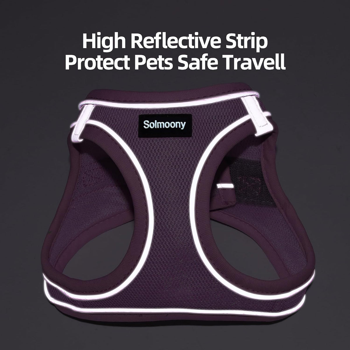 Sparkly XXXS Dog Harness and Leash Set, Step in Soft Light Puppy Vest, Breathable Reflective Pet Harness for Walking, Puppy Harness for Small Dogs Cats (Pink, XXXS)