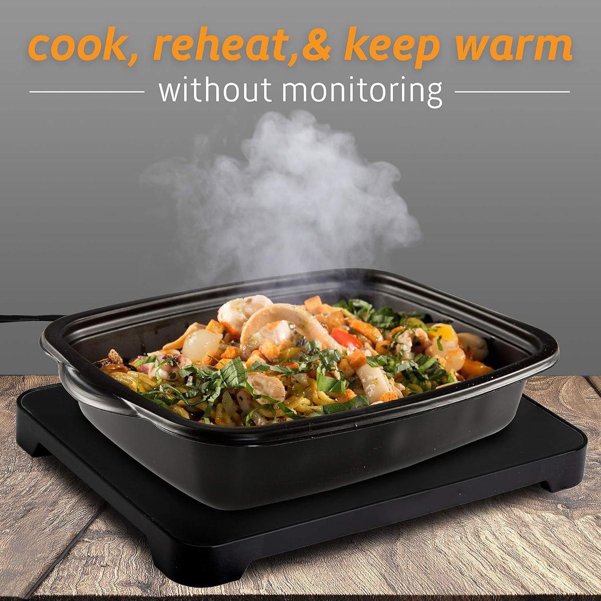 Mini Portable Electric Lunch Box Food Heater - Innovative Food Warmer and Heated Lunch Box for Adults Car/Home - Easily Cook, Reheat, and Keep Your Food Warm