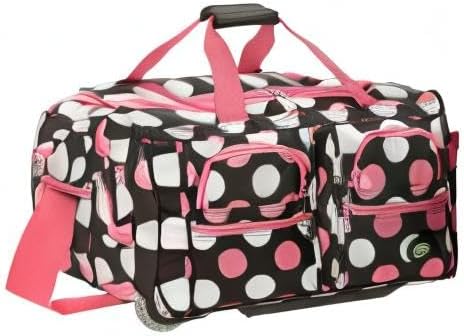 Rolling Duffel Bag, Black, 22"