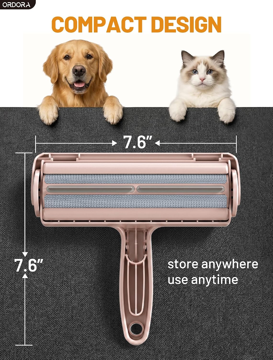 Pet Hair Remover Roller, Reusable Lint Roller for Dog and Cat Hair