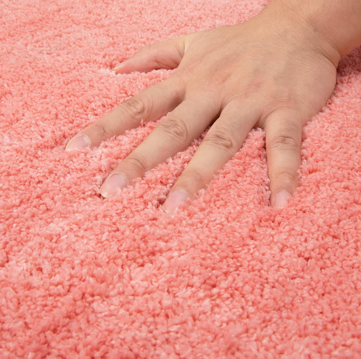 2 Piece Bathroom Rugs and Mats Sets, Soft Bath Mats for Bathroom with Non-Slip Backing, Machine Washable Microfiber Absorbent Bath Rugs (16''x24'' Plus 20''x32'',Pink)