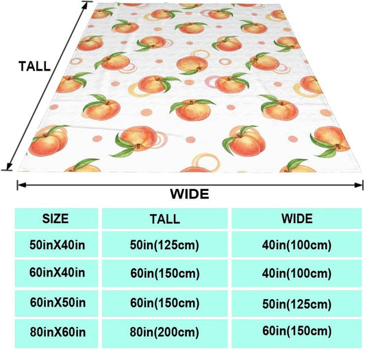 Soft Bed Sofa Couch Cover Unisex Air Conditioned Blanket Pink Peach Cute Watercolor Fashion Home Decor
