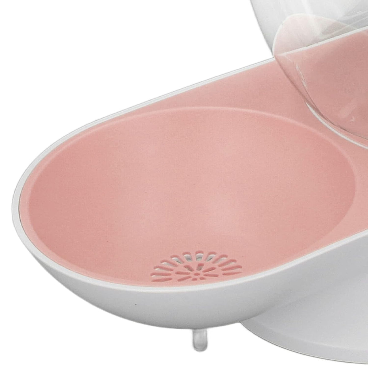 Cat Drinking Fountain, Snail Shaped Pet Water Dispenser Bowl with Fixed Water Level Large Capacity 2.8L for Medium Large Pets (Pink)