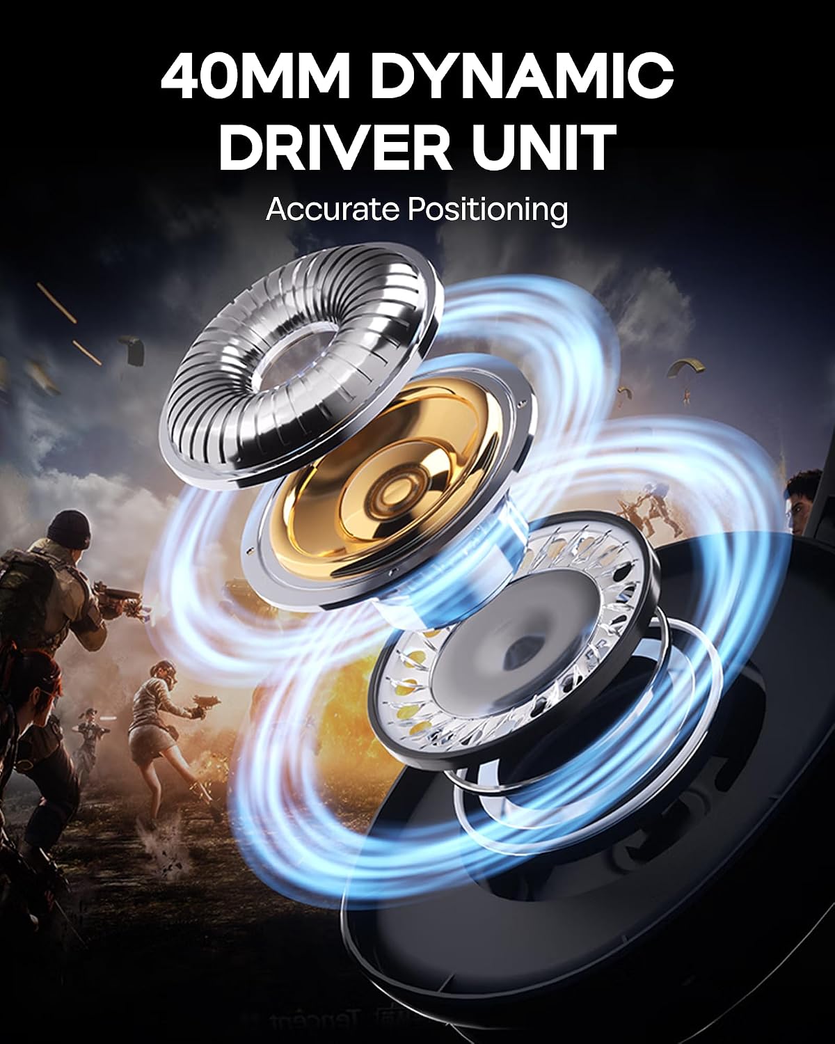 X Aula G7 Pro Wireless Gaming Headset, Dual Mode BT5.3 & 2.4GHz