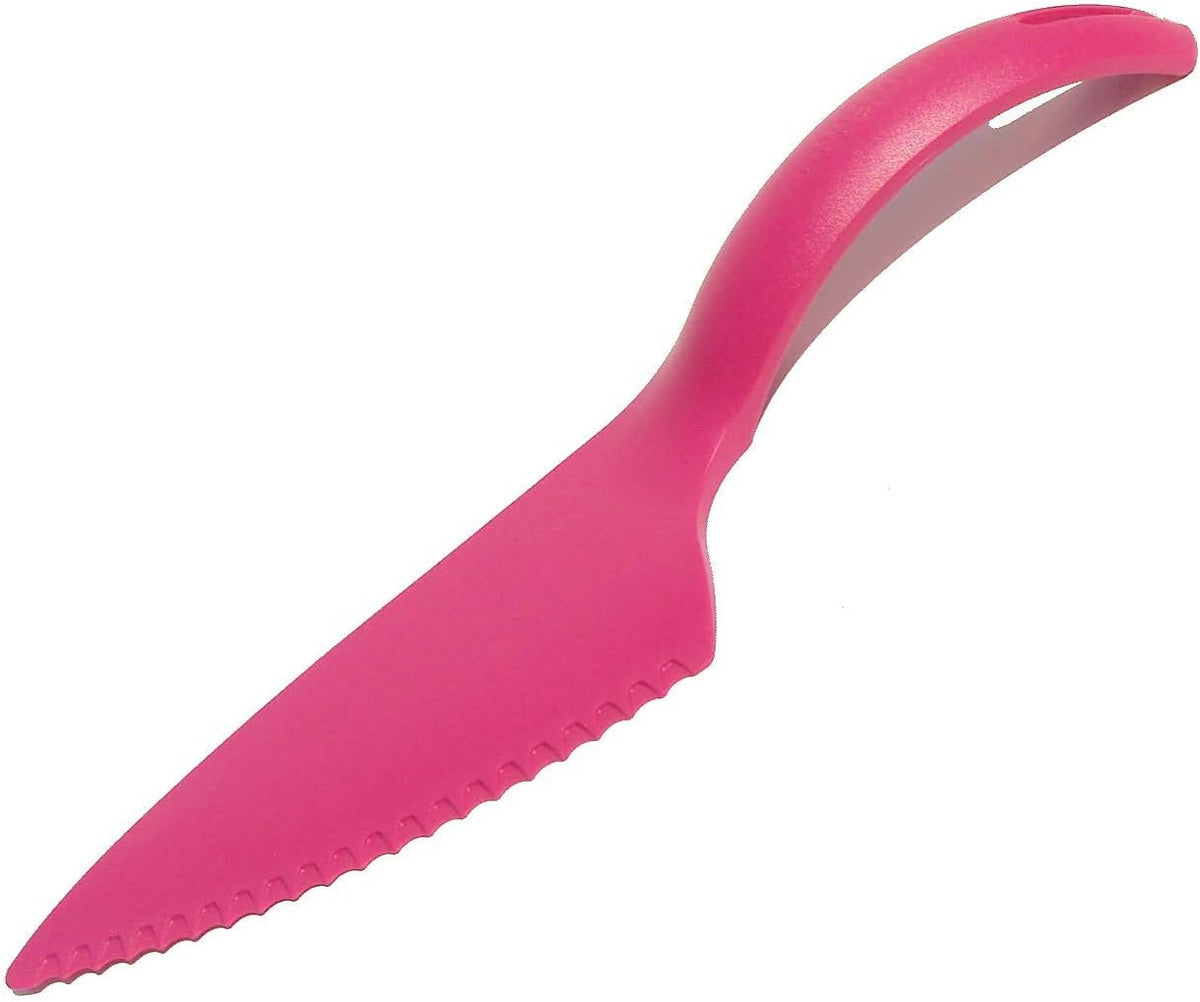 Cut N Serve Pastry Server Cake or Pie Wedge Slicer Fuchsia Pink