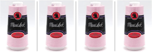 American & Efird All Purpose Spun Polyester Thread - 100% Polyester - 3,000 Yards - Pink - Choose Your Quantity (1)