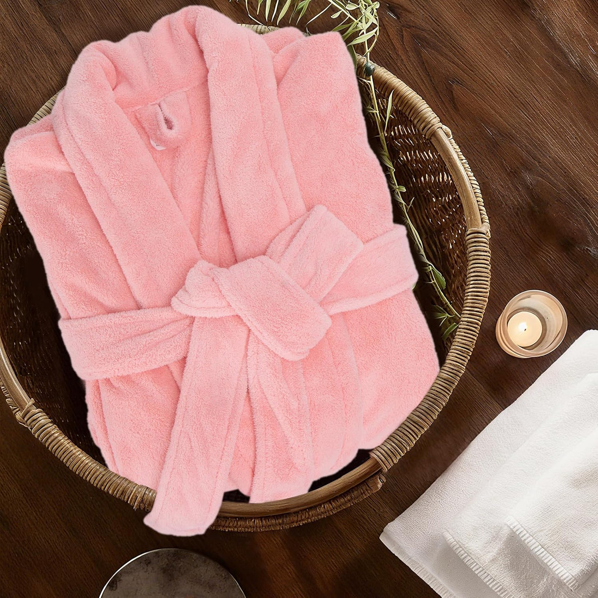 Womens Robe Premium Microfiber Bathrobe Full Length,Fluffy Cozy Warm Bathrobes