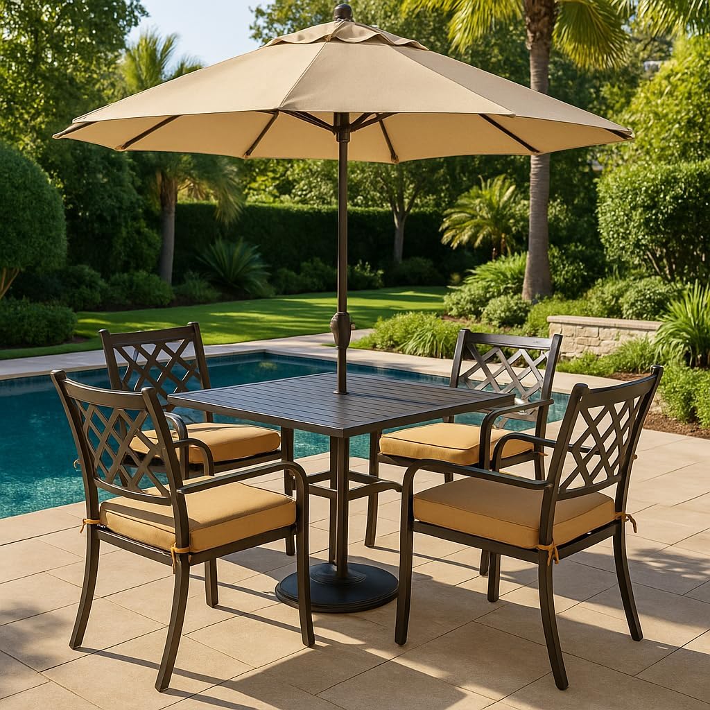 UV-Protected Outdoor Chair Cushions Set of 2, Peach Pink, 20“x20 x1