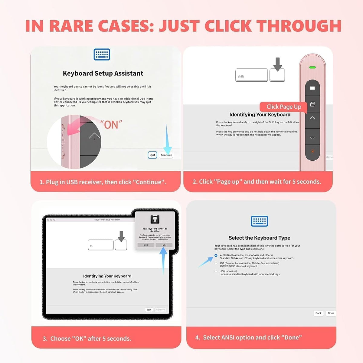 Presentation Clicker for Powerpoint Presentations, Pink, A