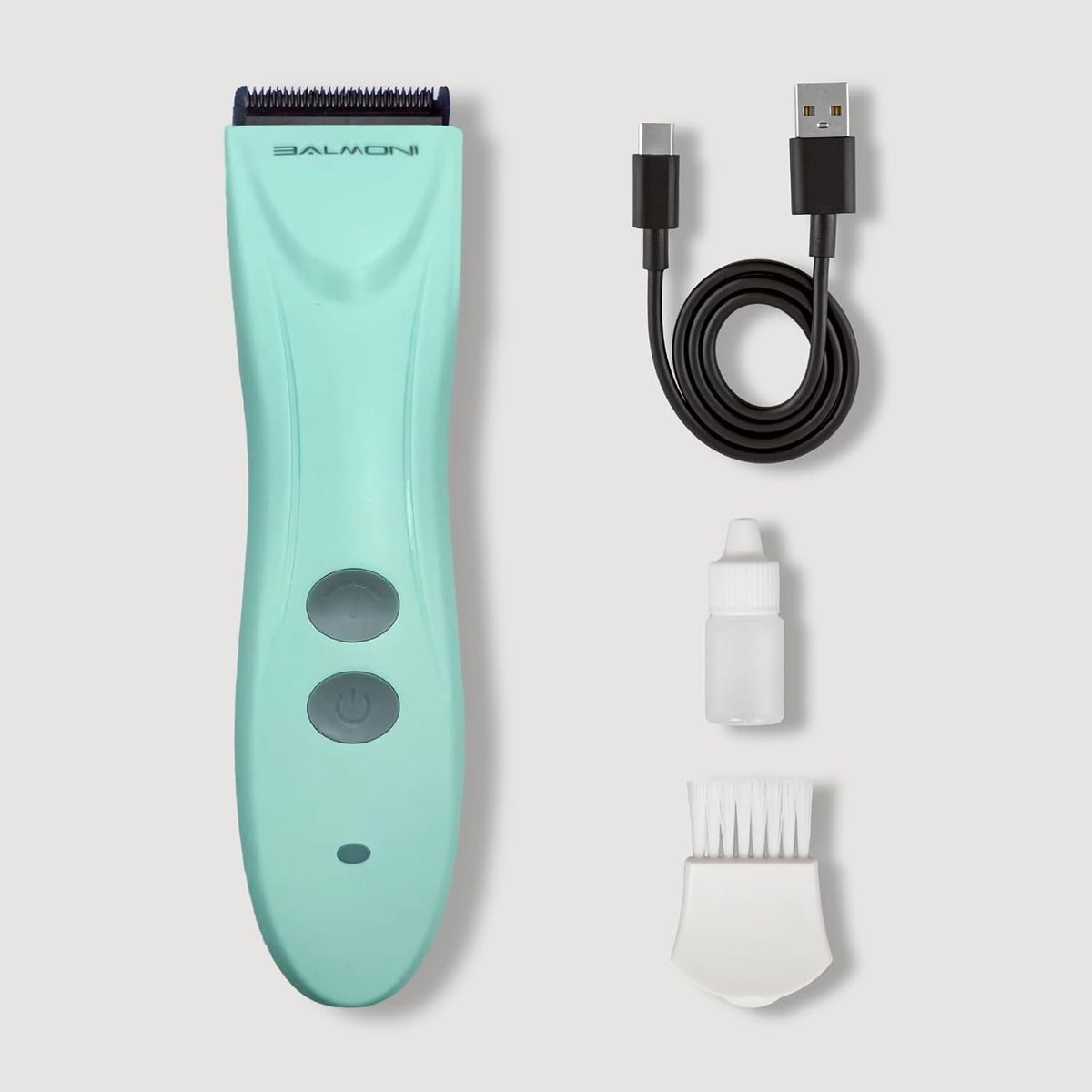 Cordless Pet Grooming Kit for Dogs & Cats, Quiet & Powerful Motor Paw & Face Trimmer, Lightweight Clipper, Dopamine Pink, Parent (Single-Dopamine Green)