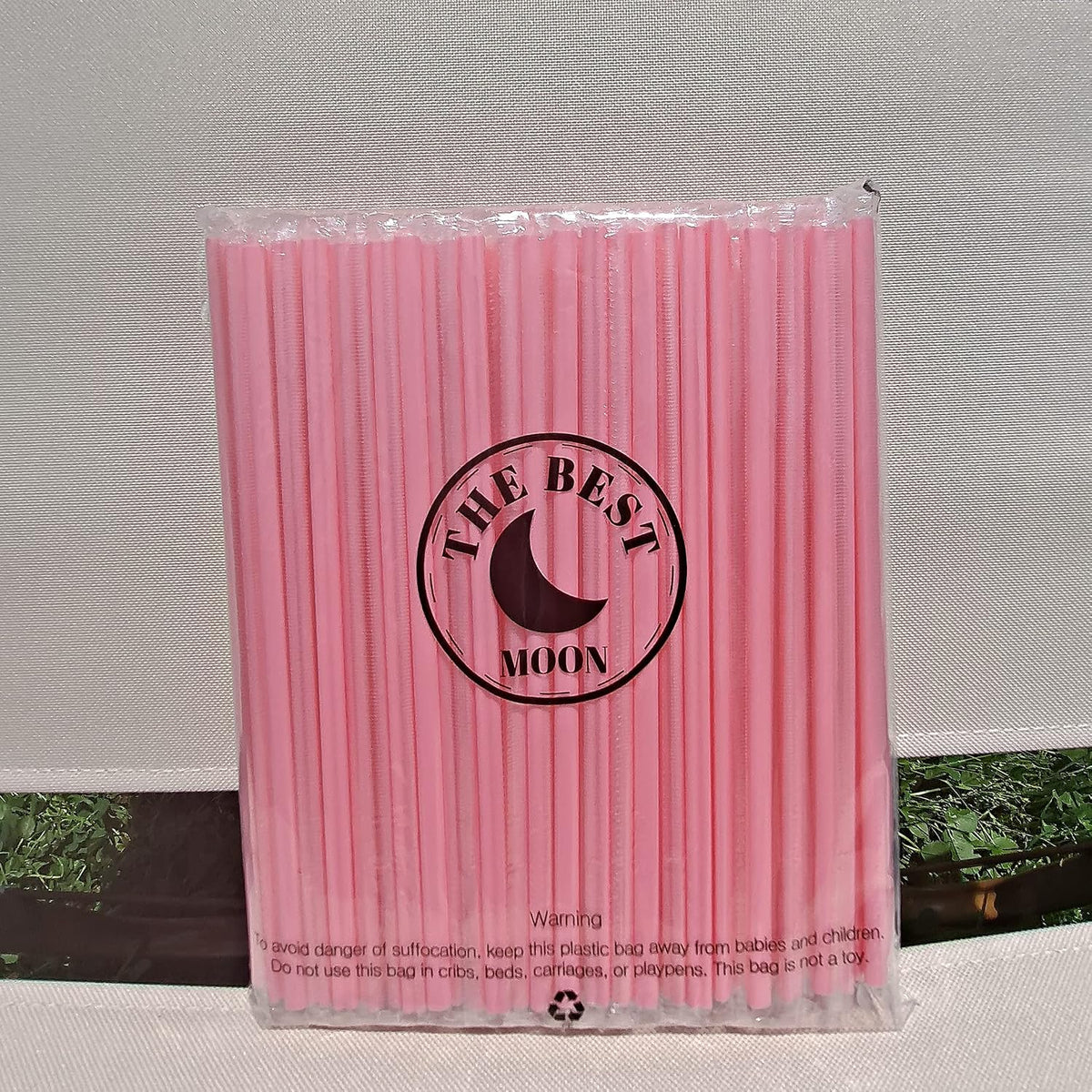 Cute Heart Shaped Pink Straws Disposable Plastic 100 Count
