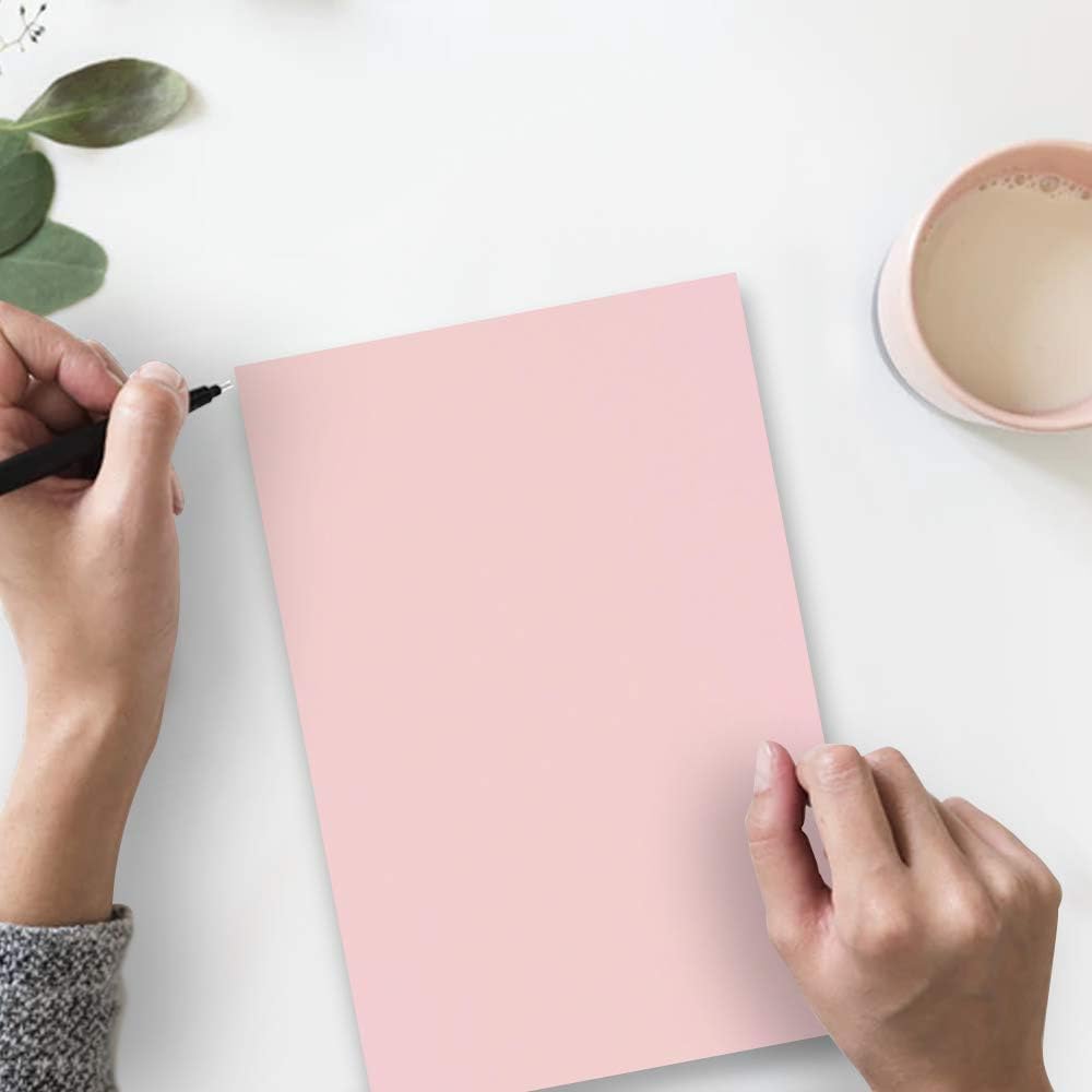 Matte 28lb Paper - 105 gsm - 8.5 x 11 - Baby Pink Pastel - 50 Sheets/Pack
